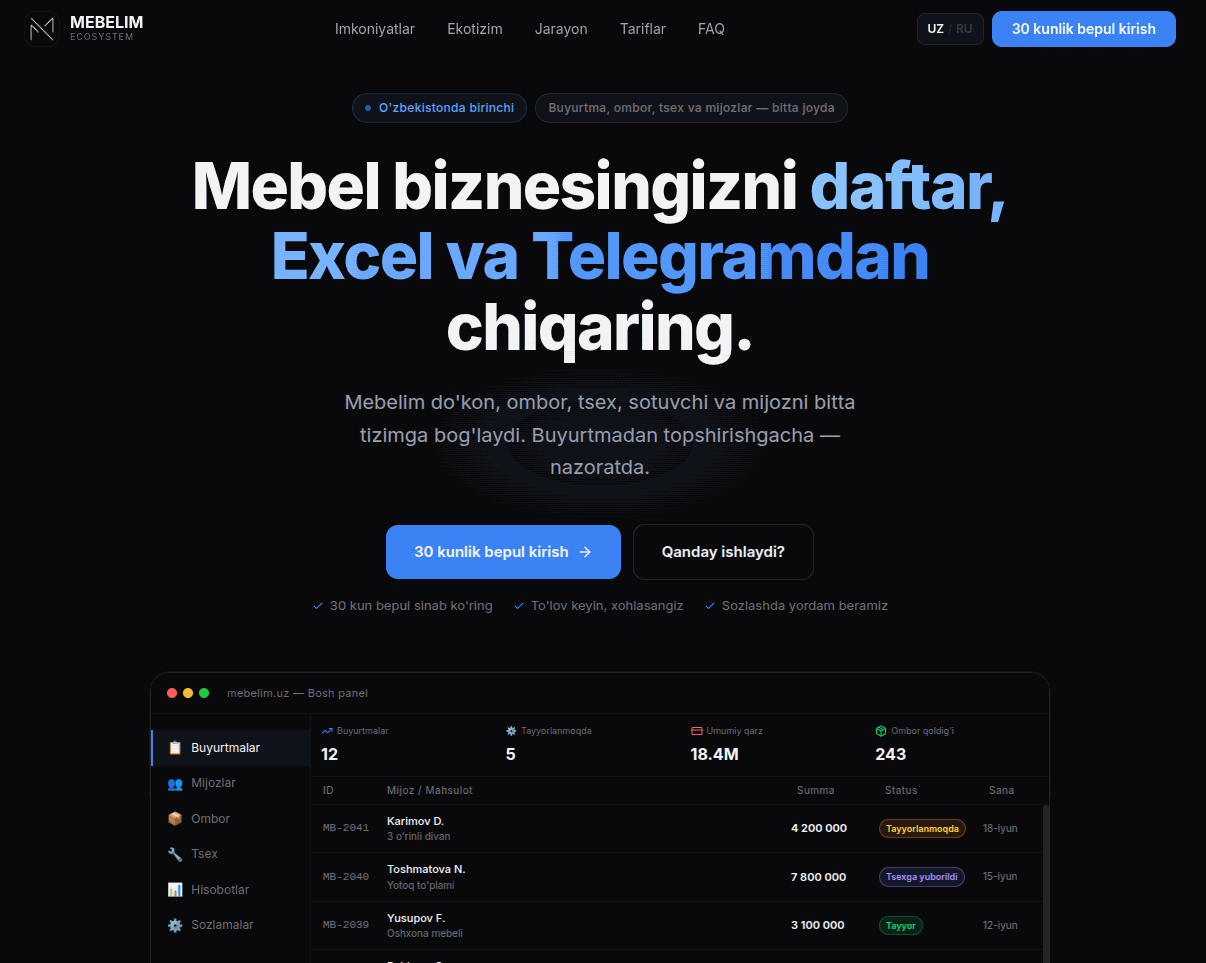 Mebelim CRM cover image